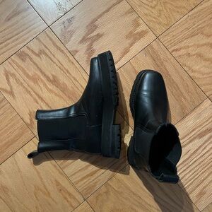 Classic Black Chelsea Combat Boots - Women